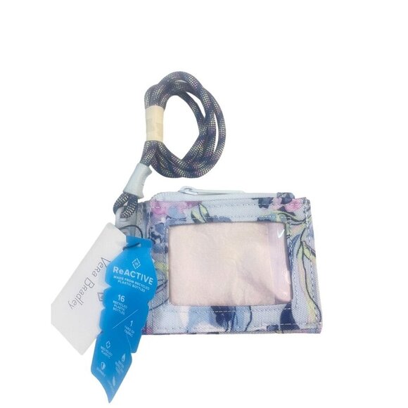 Vera Bradley Outlet Ultralight Zip ID and Lanyard Fresh cut Bouquet NWT - Picture 1 of 6